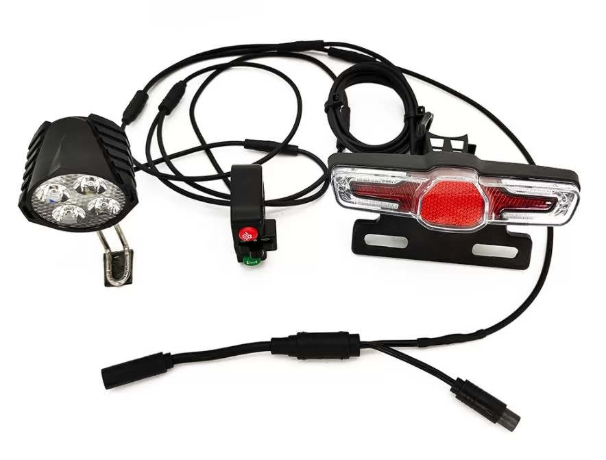 Bafang central motor BBS HD bicycle modified waterproof line integrated light group with horn brake turn signal